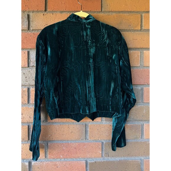Vintage Miller Stockman Velvet Blouse Western‎ Bolero | Green | Size Medium - Picture 2 of 13